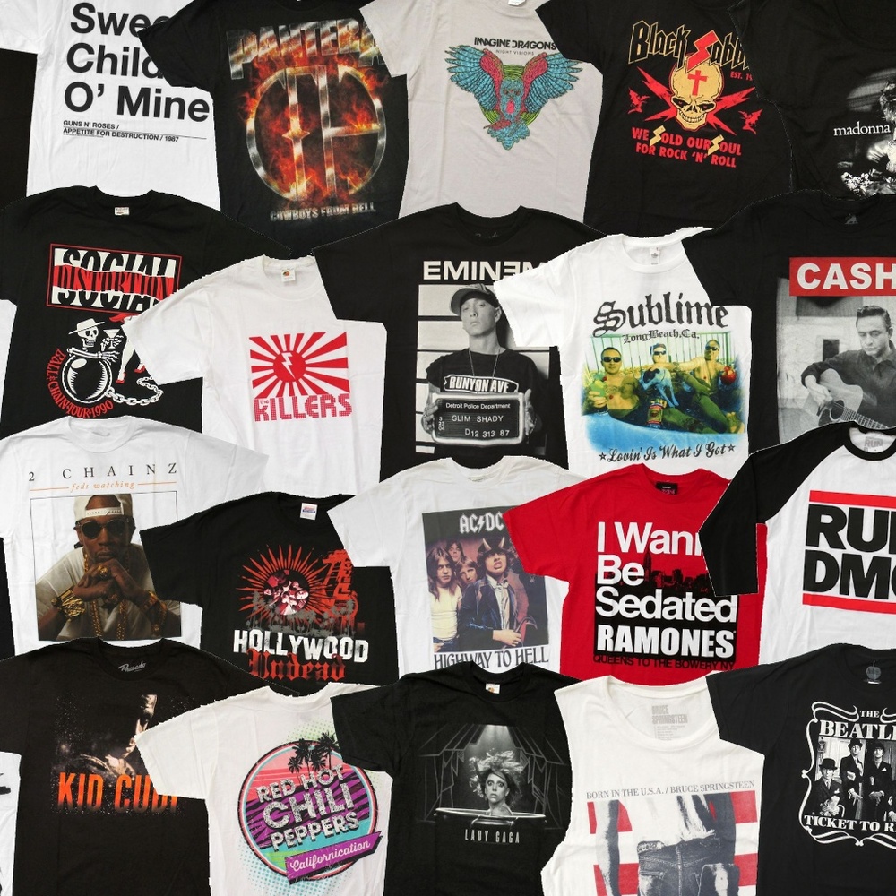 We sell Licensed and Official Music Merchandise!